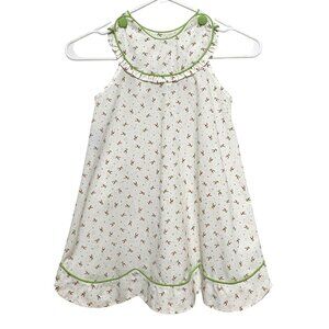 Remember Nguyen Toddler Girl Ditzy Floral Dress 4T White Spring Easter Nostalgia